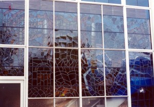 exterior view of commemorative window (hendon reform synagogue)