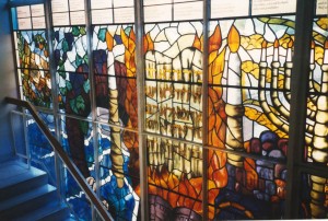 commemorative window (hendon reform synagogue), a collaborative project with Michele Hoffner